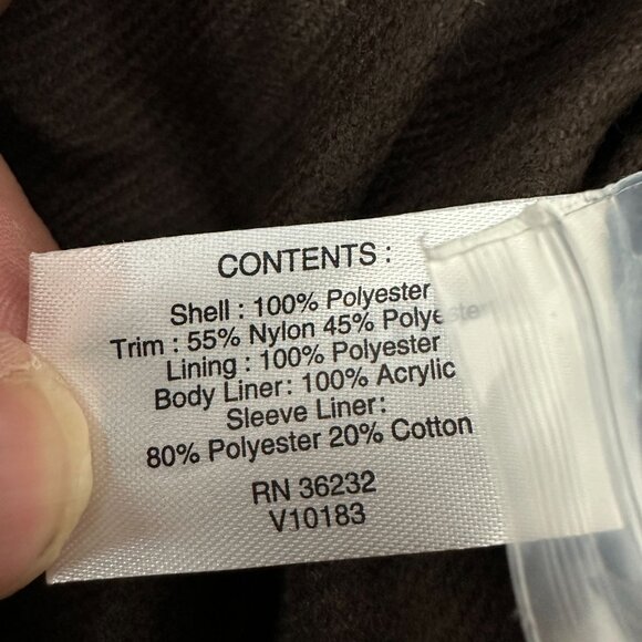 Gallery New York The Heritage Collection Womens Hooded Rain Jacket Size M - Picture 5 of 10